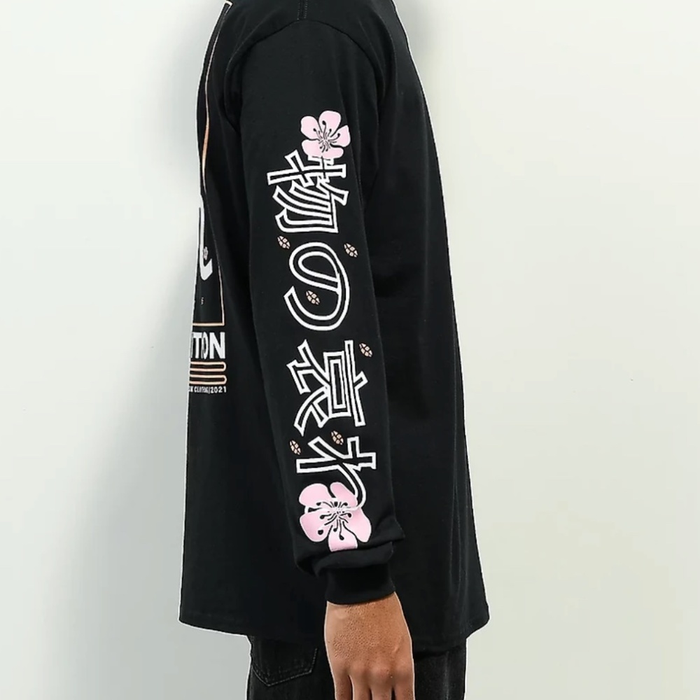 DREAM Mono No Aware Long Sleeve Black T-Shirt Zumiez size small